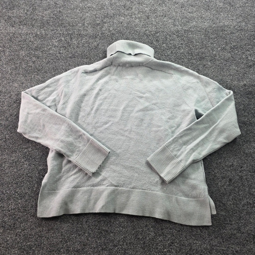 Pendleton Turtleneck Sweater 100% Merino Wool Knit Petite M Light Blue Womens - Picture 3 of 8